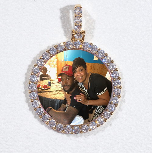 3D CIRCLE CUSTOM PICTURE PENDANT SMALL SIZE