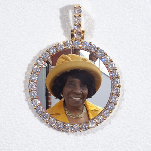 3D CIRCLE CUSTOM PICTURE PENDANT SMALL SIZE