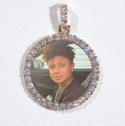 3D CIRCLE CUSTOM PICTURE PENDANT SMALL SIZE