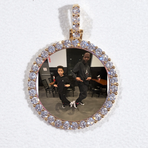 3D CIRCLE CUSTOM PICTURE PENDANT SMALL SIZE