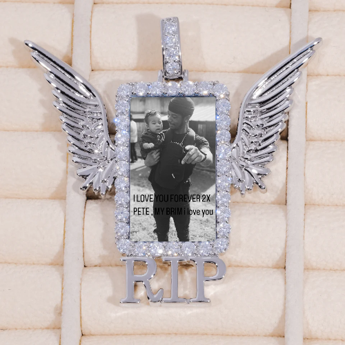 RIP WING 3D CUSTOM PICTURE PENDANT