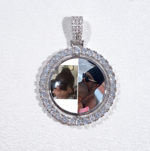 3D Spinning 2-Faced Custom Picture Pendant