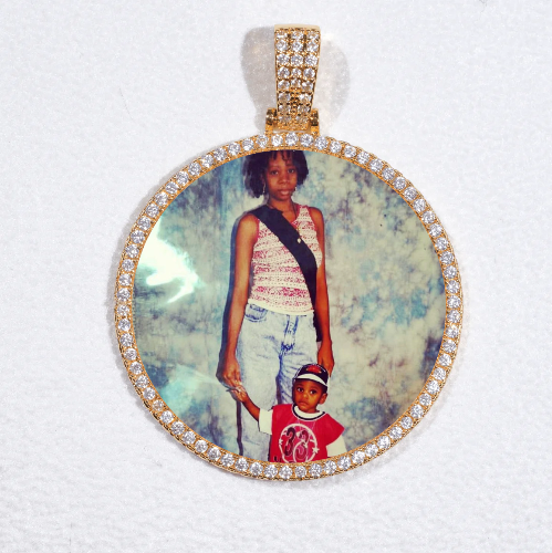 MEDIUM 3D CIRCLE CUSTOM PICTURE PENDANT
