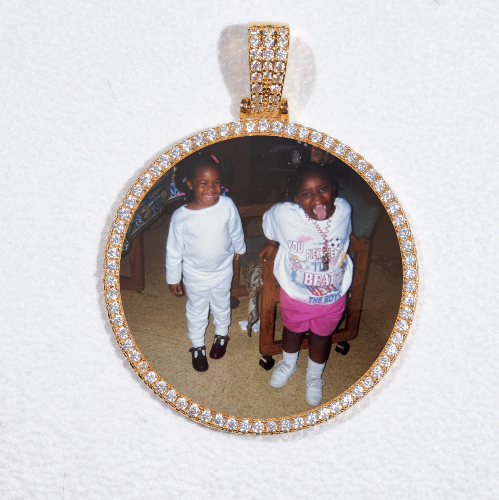 MEDIUM 3D CIRCLE CUSTOM PICTURE PENDANT