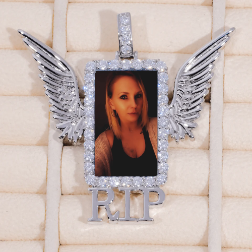 RIP WING 3D CUSTOM PICTURE PENDANT