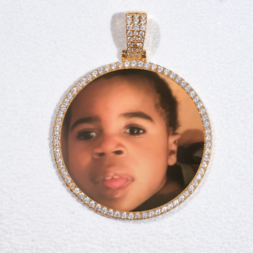 MEDIUM 3D CIRCLE CUSTOM PICTURE PENDANT