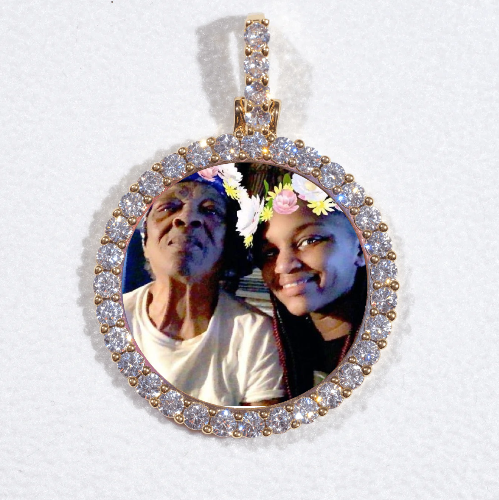 3D CIRCLE CUSTOM PICTURE PENDANT SMALL SIZE