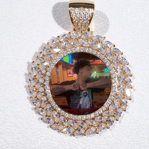 Large 3D Wheat Ear Custom Picture Pendant