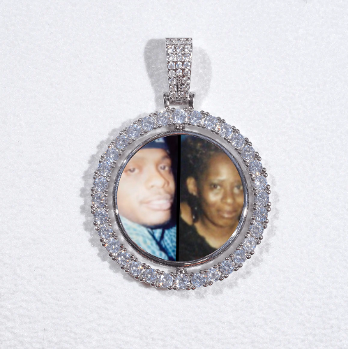 3D Spinning 2-Faced Custom Picture Pendant