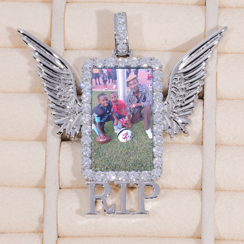 RIP WING 3D CUSTOM PICTURE PENDANT