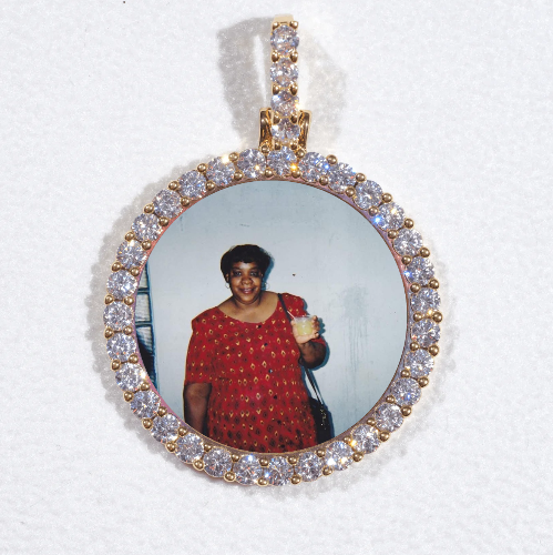3D CIRCLE CUSTOM PICTURE PENDANT SMALL SIZE