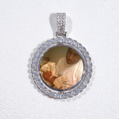 3D Spinning 2-Faced Custom Picture Pendant