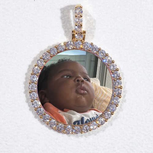 3D CIRCLE CUSTOM PICTURE PENDANT SMALL SIZE