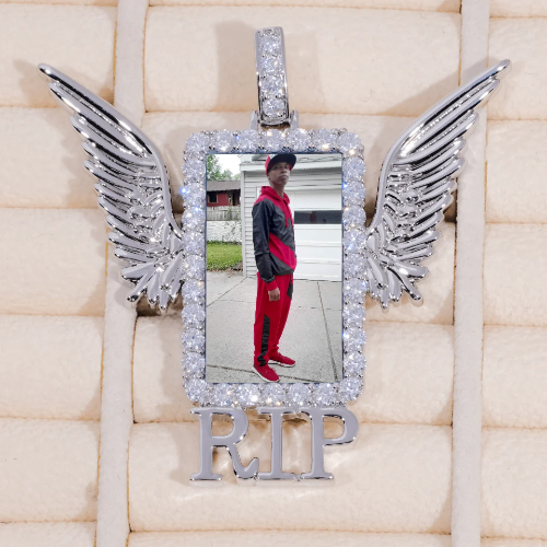RIP WING 3D CUSTOM PICTURE PENDANT