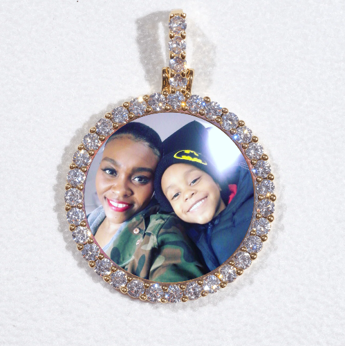 3D CIRCLE CUSTOM PICTURE PENDANT SMALL SIZE