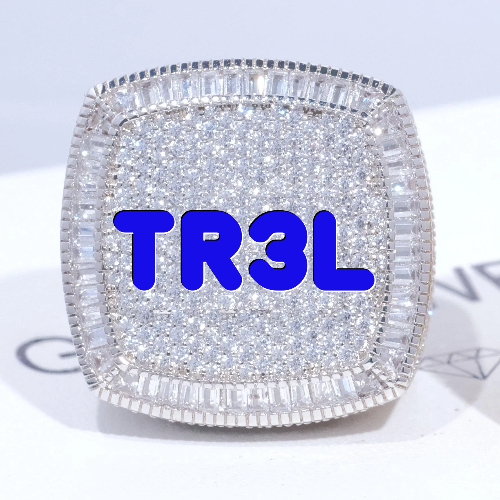 CUSTOM LETTER 3D ICED RING