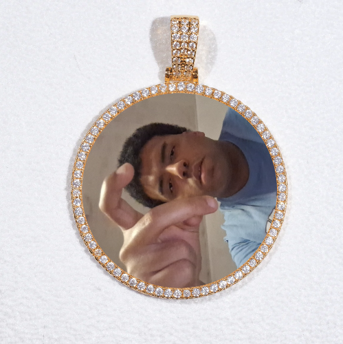 MEDIUM 3D CIRCLE CUSTOM PICTURE PENDANT