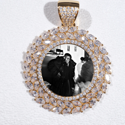 Large 3D Wheat Ear Custom Picture Pendant
