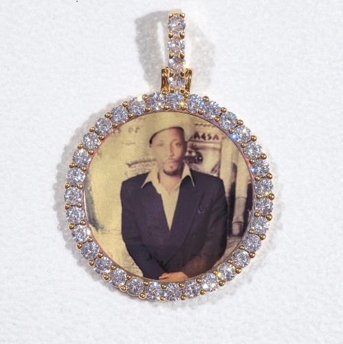 3D CIRCLE CUSTOM PICTURE PENDANT SMALL SIZE