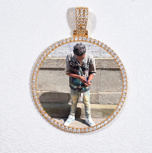 MEDIUM 3D CIRCLE CUSTOM PICTURE PENDANT