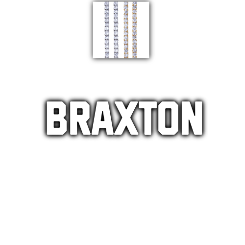 Custom Letters Baguette Two Layer Necklace