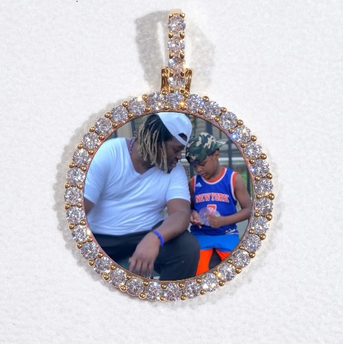 3D CIRCLE CUSTOM PICTURE PENDANT SMALL SIZE