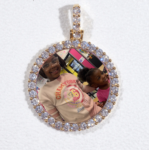 3D CIRCLE CUSTOM PICTURE PENDANT SMALL SIZE