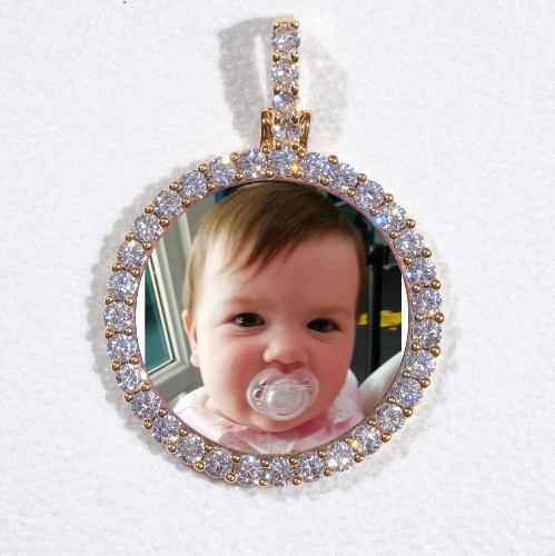 3D CIRCLE CUSTOM PICTURE PENDANT SMALL SIZE