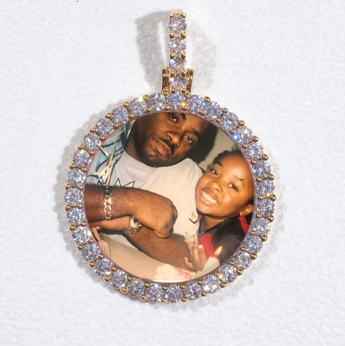 3D CIRCLE CUSTOM PICTURE PENDANT SMALL SIZE
