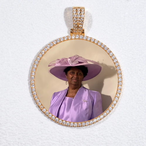 MEDIUM 3D CIRCLE CUSTOM PICTURE PENDANT