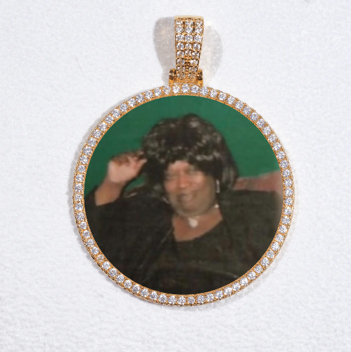 MEDIUM 3D CIRCLE CUSTOM PICTURE PENDANT