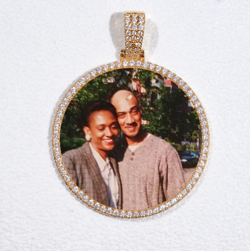 MEDIUM 3D CIRCLE CUSTOM PICTURE PENDANT
