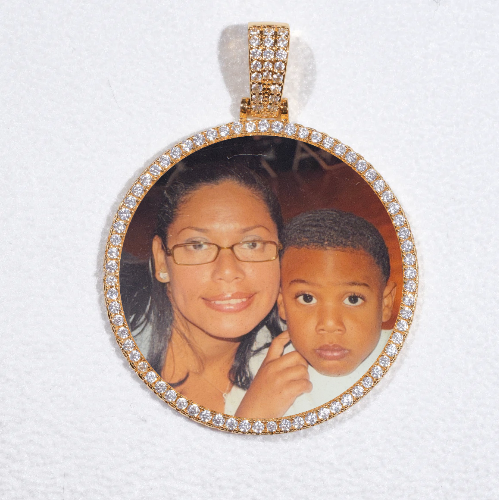 MEDIUM 3D CIRCLE CUSTOM PICTURE PENDANT