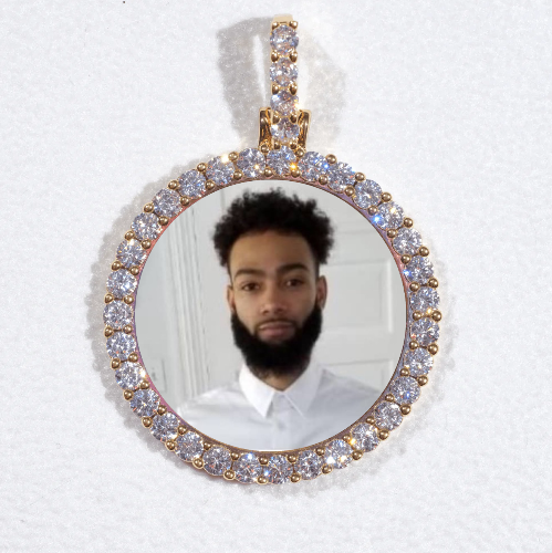 3D CIRCLE CUSTOM PICTURE PENDANT SMALL SIZE