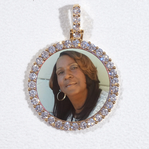 3D CIRCLE CUSTOM PICTURE PENDANT SMALL SIZE