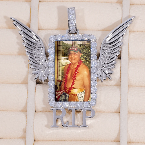 RIP WING 3D CUSTOM PICTURE PENDANT