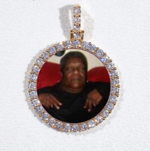 3D CIRCLE CUSTOM PICTURE PENDANT SMALL SIZE