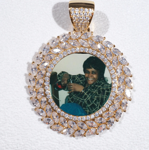 Large 3D Wheat Ear Custom Picture Pendant