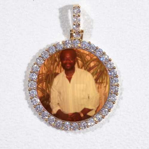 3D CIRCLE CUSTOM PICTURE PENDANT SMALL SIZE