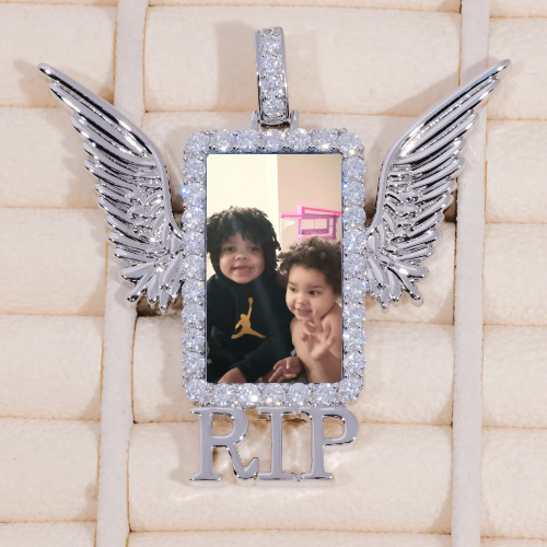 RIP WING 3D CUSTOM PICTURE PENDANT