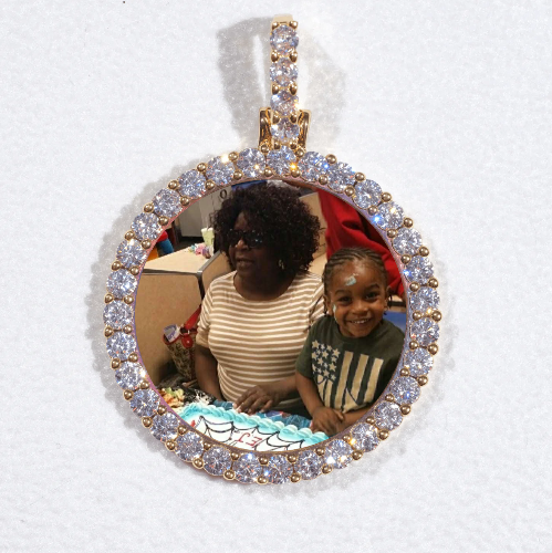 3D CIRCLE CUSTOM PICTURE PENDANT SMALL SIZE