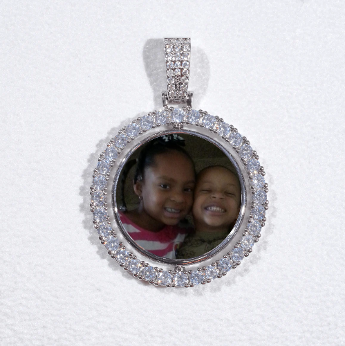 3D Spinning 2-Faced Custom Picture Pendant