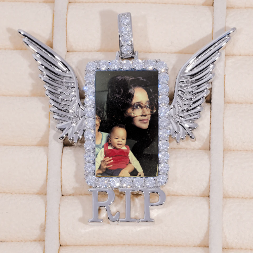 RIP WING 3D CUSTOM PICTURE PENDANT