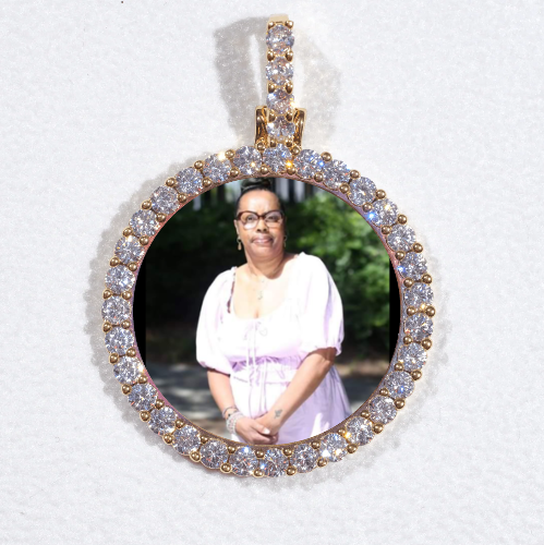 3D CIRCLE CUSTOM PICTURE PENDANT SMALL SIZE