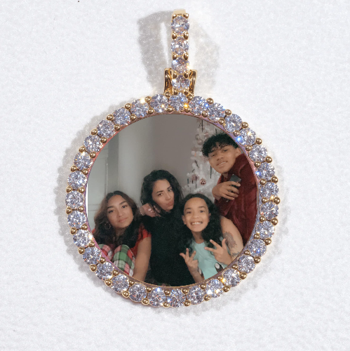 3D CIRCLE CUSTOM PICTURE PENDANT SMALL SIZE