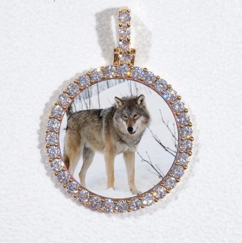 3D CIRCLE CUSTOM PICTURE PENDANT SMALL SIZE