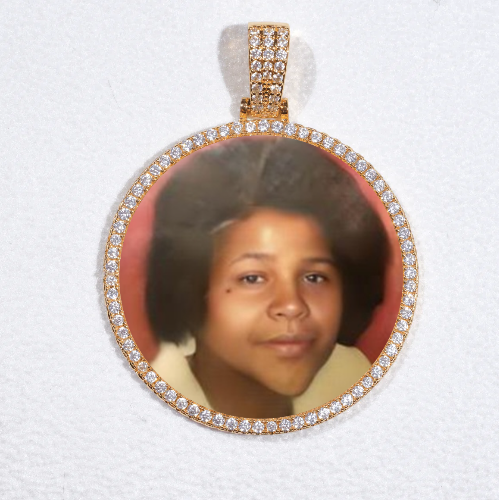 MEDIUM 3D CIRCLE CUSTOM PICTURE PENDANT