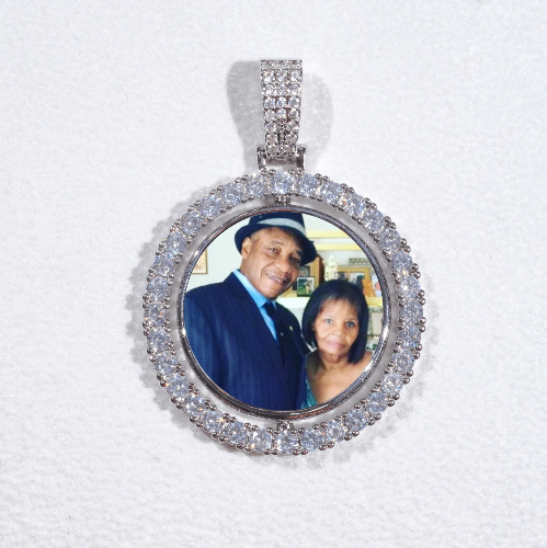 3D Spinning 2-Faced Custom Picture Pendant