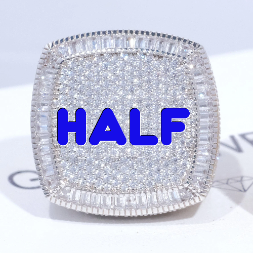 CUSTOM LETTER 3D ICED RING