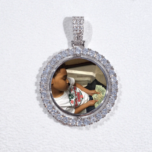 3D Spinning 2-Faced Custom Picture Pendant